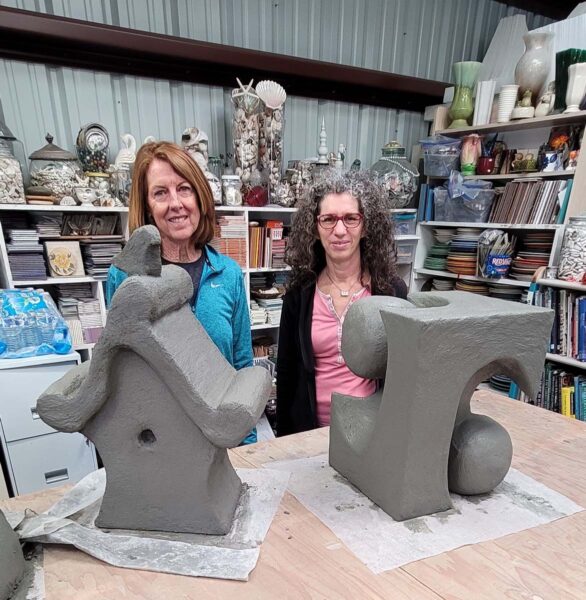 Making Styrofoam / Concrete Forms for Mosaic